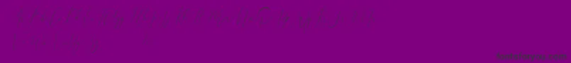 Fonte Audrey and Reynold Demo – fontes pretas em um fundo violeta