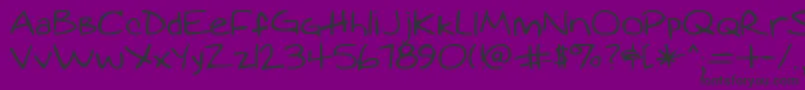 augie Font – Black Fonts on Purple Background