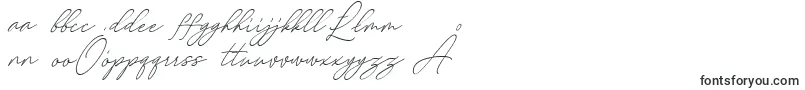 フォントAugust Script Bold Free – ポーランドのフォント