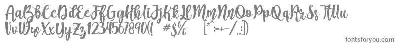 Augustha demo-Schriftart – Graue Schriften