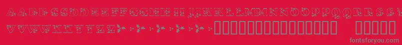More about KrHolly Font KrHolly Font – Gray Fonts on Red Background