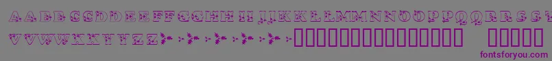 KrHolly Font – Purple Fonts on Gray Background