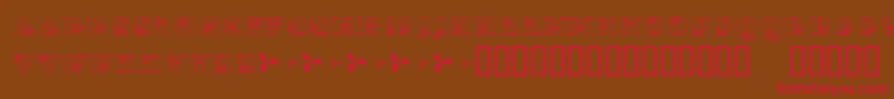 KrHolly Font – Red Fonts on Brown Background