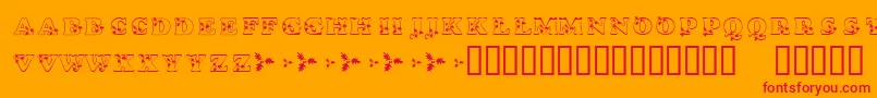 More about KrHolly Font KrHolly Font – Red Fonts on Orange Background