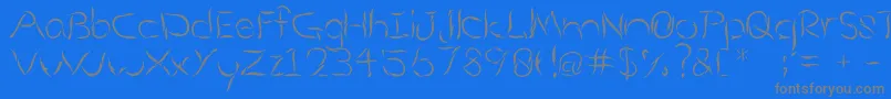 Police Aumakua – polices grises sur fond bleu