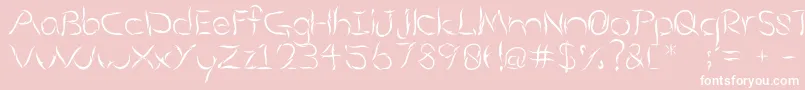 Aumakua Font – White Fonts on Pink Background