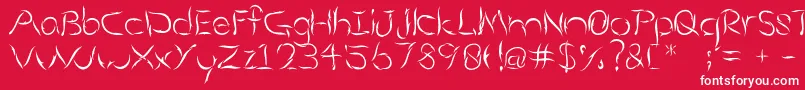 Aumakua Font – White Fonts on Red Background