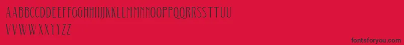 Aunofa Serif DEMO Font – Black Fonts on Red Background