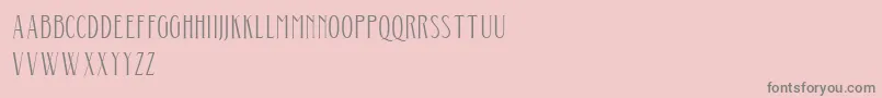 Aunofa Serif DEMO-Schriftart – Graue Schriften auf rosa Hintergrund