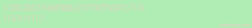 Aunofa Serif DEMO Font – Pink Fonts on Green Background