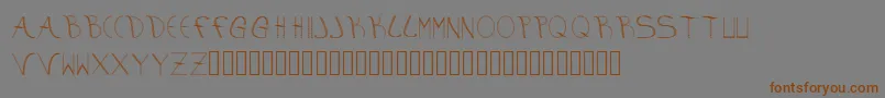 aura Font – Brown Fonts on Gray Background