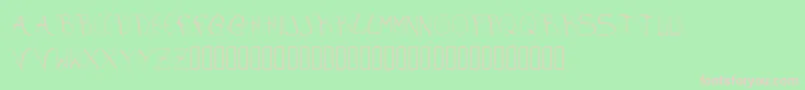 aura Font – Pink Fonts on Green Background