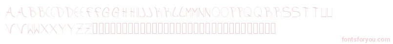 aura Font – Pink Fonts on White Background