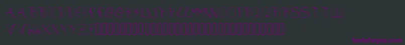 aura Font – Purple Fonts on Black Background