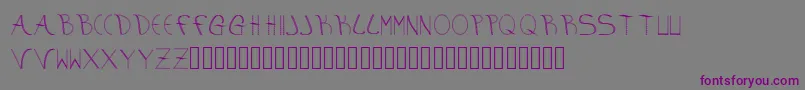aura Font – Purple Fonts on Gray Background