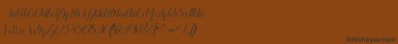 Aurelia italic Font – Black Fonts on Brown Background