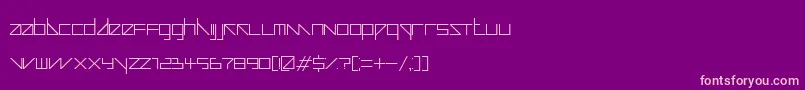 auricom regular Font – Pink Fonts on Purple Background