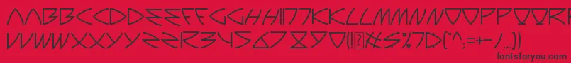 Auriga Font – Black Fonts on Red Background
