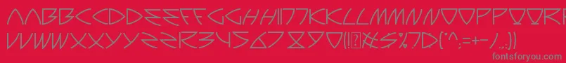 Auriga Font – Gray Fonts on Red Background