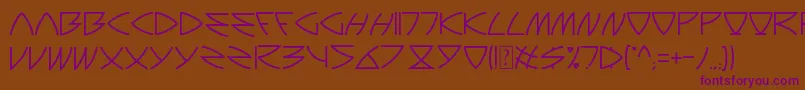 Auriga Font – Purple Fonts on Brown Background