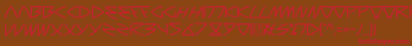 Auriga Font – Red Fonts on Brown Background