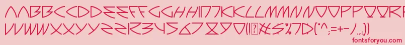 Auriga Font – Red Fonts on Pink Background