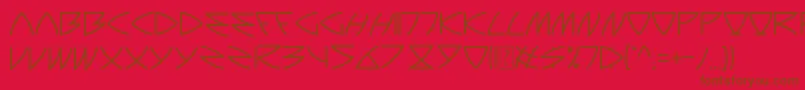 Шрифт Auriga – коричневые шрифты на красном фоне