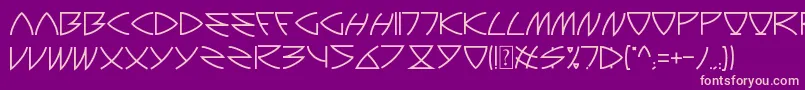 Auriga Font – Pink Fonts on Purple Background