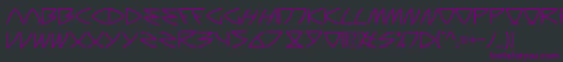 Auriga Font – Purple Fonts on Black Background