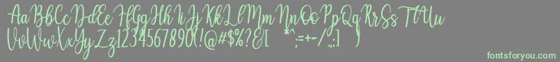 Saiba mais sobre a fonte Auristela Script Fonte Auristela Script – fontes verdes em um fundo cinza