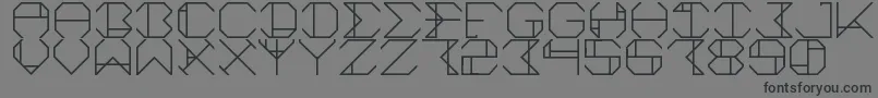 aurora Font – Black Fonts on Gray Background