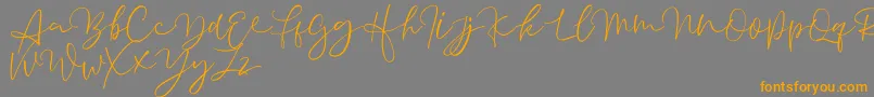Lisätietoja Aussiente Free Version-fontista Aussiente Free Version-fontti – oranssit fontit harmaalla taustalla