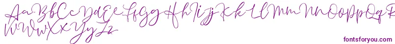 Aussiente Free Version-fontti – violetit fontit