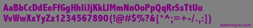 Шрифт AbadiMtCondensedExtraBold – фиолетовые шрифты на сером фоне