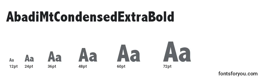 AbadiMtCondensedExtraBold Font Sizes