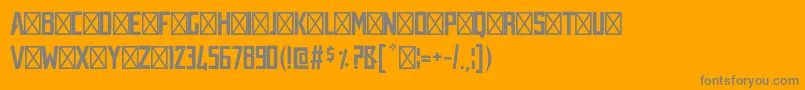 AUSTRALIA TITLE Font – Gray Fonts on Orange Background