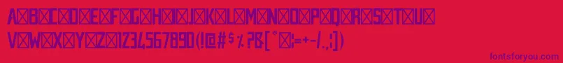 AUSTRALIA TITLE Font – Purple Fonts on Red Background