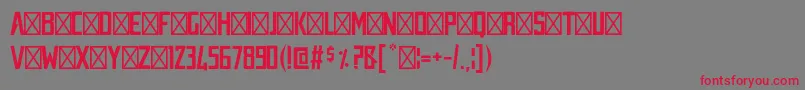 AUSTRALIA TITLE Font – Red Fonts on Gray Background