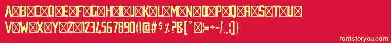 AUSTRALIA TITLE Font – Yellow Fonts on Red Background