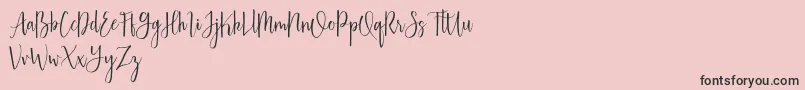 Australis free Font – Black Fonts on Pink Background
