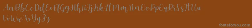 Autery Font – Gray Fonts on Brown Background