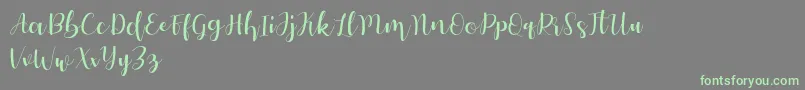 Autery Font – Green Fonts on Gray Background