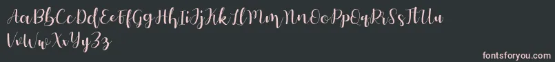 Autery Font – Pink Fonts on Black Background