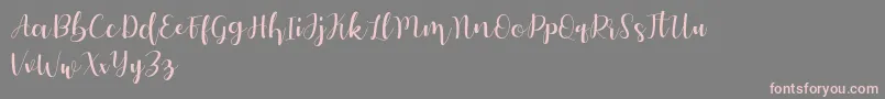 Autery Font – Pink Fonts on Gray Background