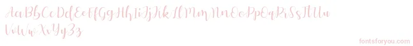 Autery Font – Pink Fonts on White Background