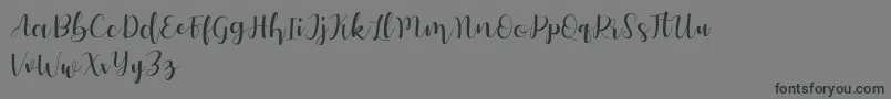 Шрифт Autery – чёрные шрифты на сером фоне