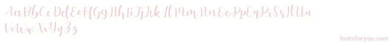 Autery Font – Pink Fonts on White Background