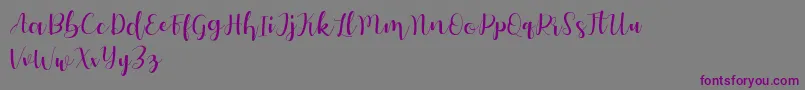 Шрифт Autery – фиолетовые шрифты на сером фоне
