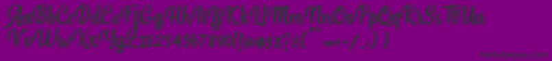 More about Authentic Script Rough Font Authentic Script Rough Font – Black Fonts on Purple Background