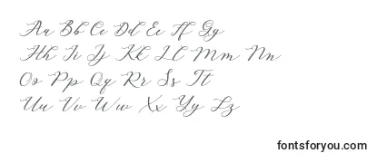Schriftart Autines Script